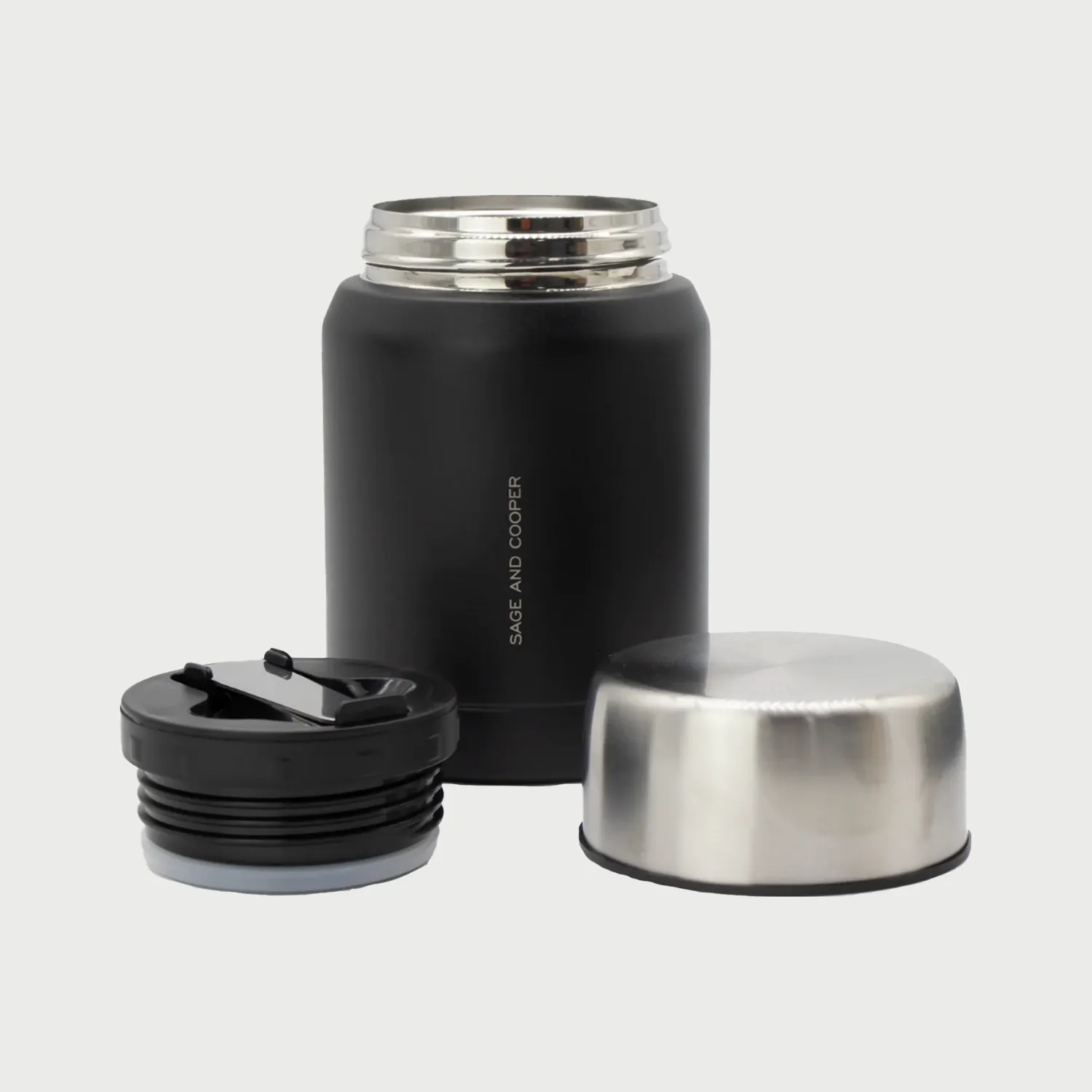 Black Thermo Flask