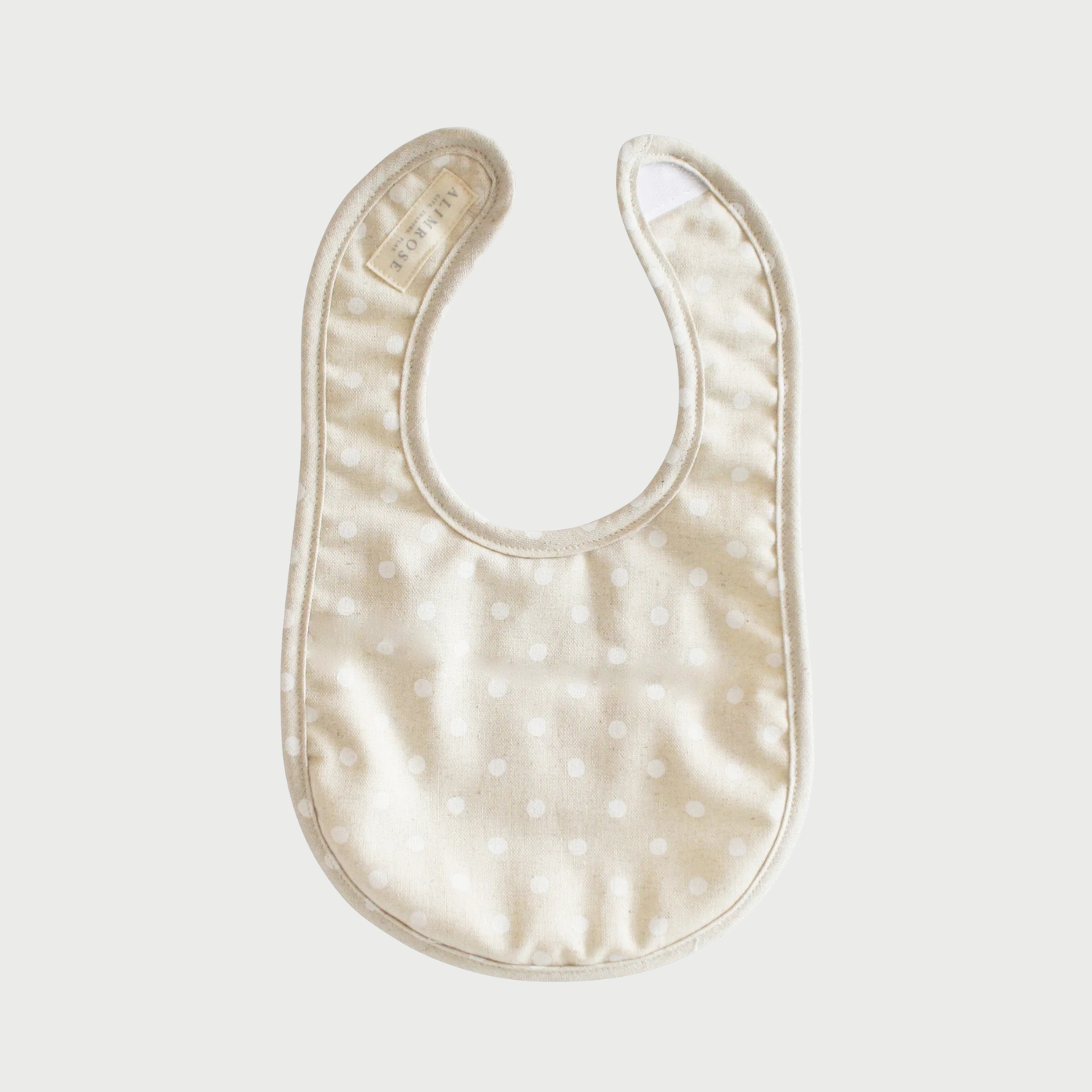 White Spot Natural Baby Bib