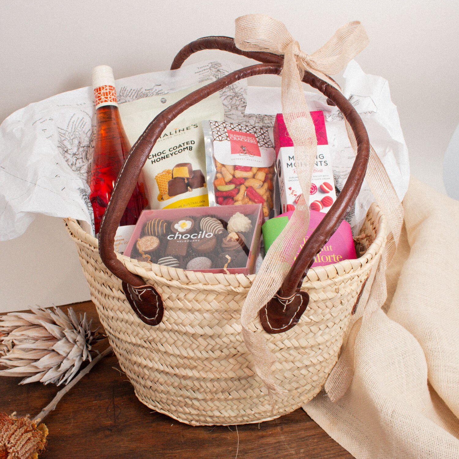 Deluxe Picnic Basket with Sweet Treats