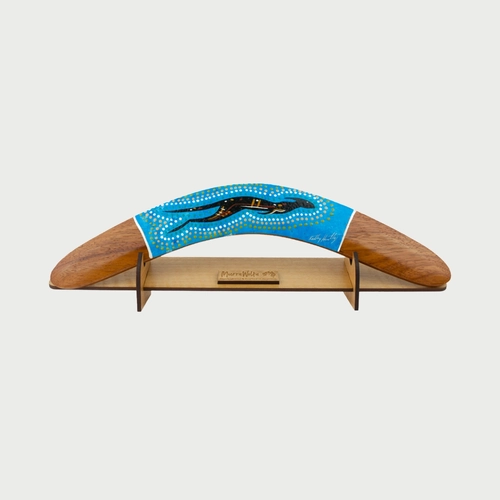 Boomerang with Display Stand in Blue