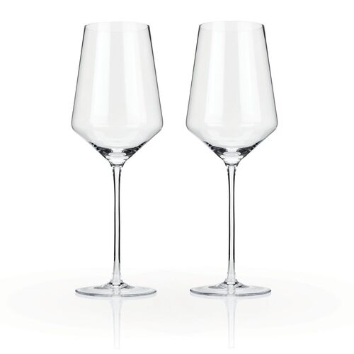 Bordeaux Set of Two Crystal Glasses