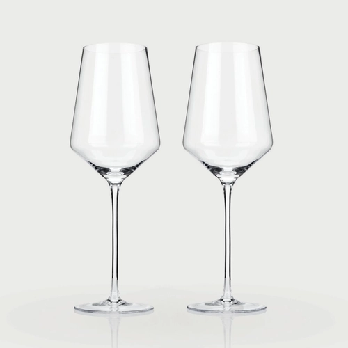 Bordeaux Set of Two Crystal Glasses