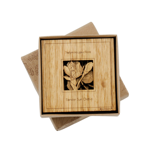 Timber Flower Coasters