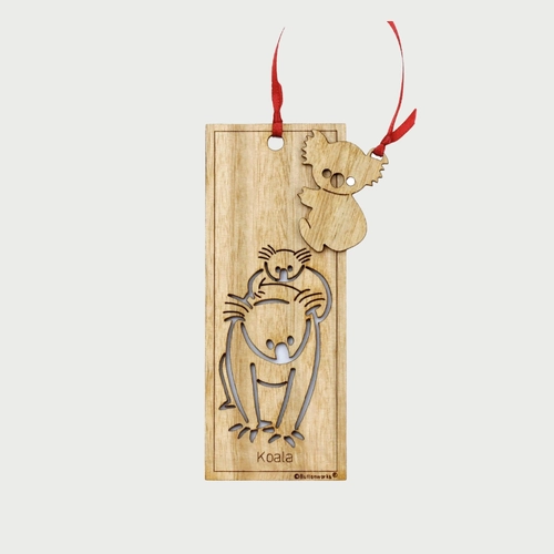 Australian Wooden Koala Bookmark