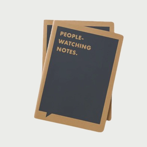 &quot;People Watching Notes&quot; Lined Notebook