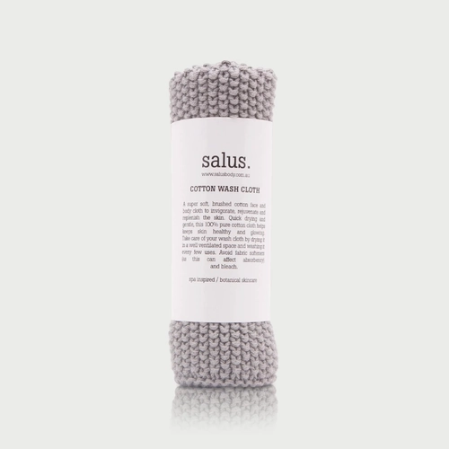 Cotton Wash Cloth Grey