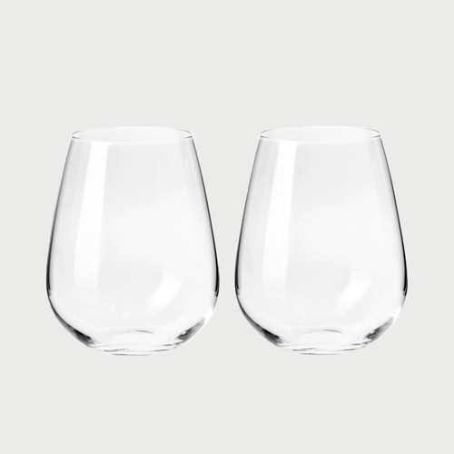 Set of Two Stemless Wine Glasses