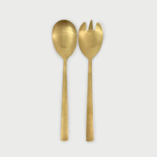 Gold Salad Server Set