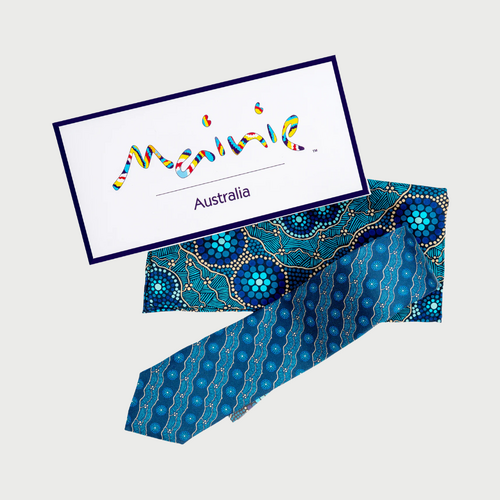 Blue Connections Tie & Pocket Square Set