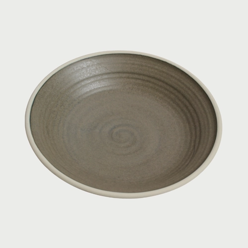 Medium Handmade Concrete Shallow Bowl by Katherine Mahoney