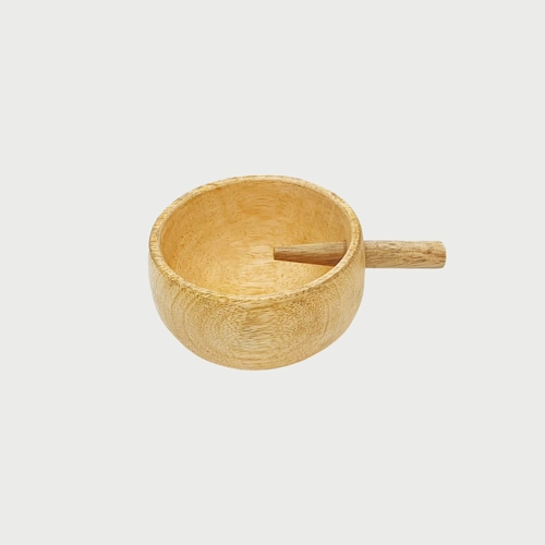 Wooden Small Serving Bowl with Handle